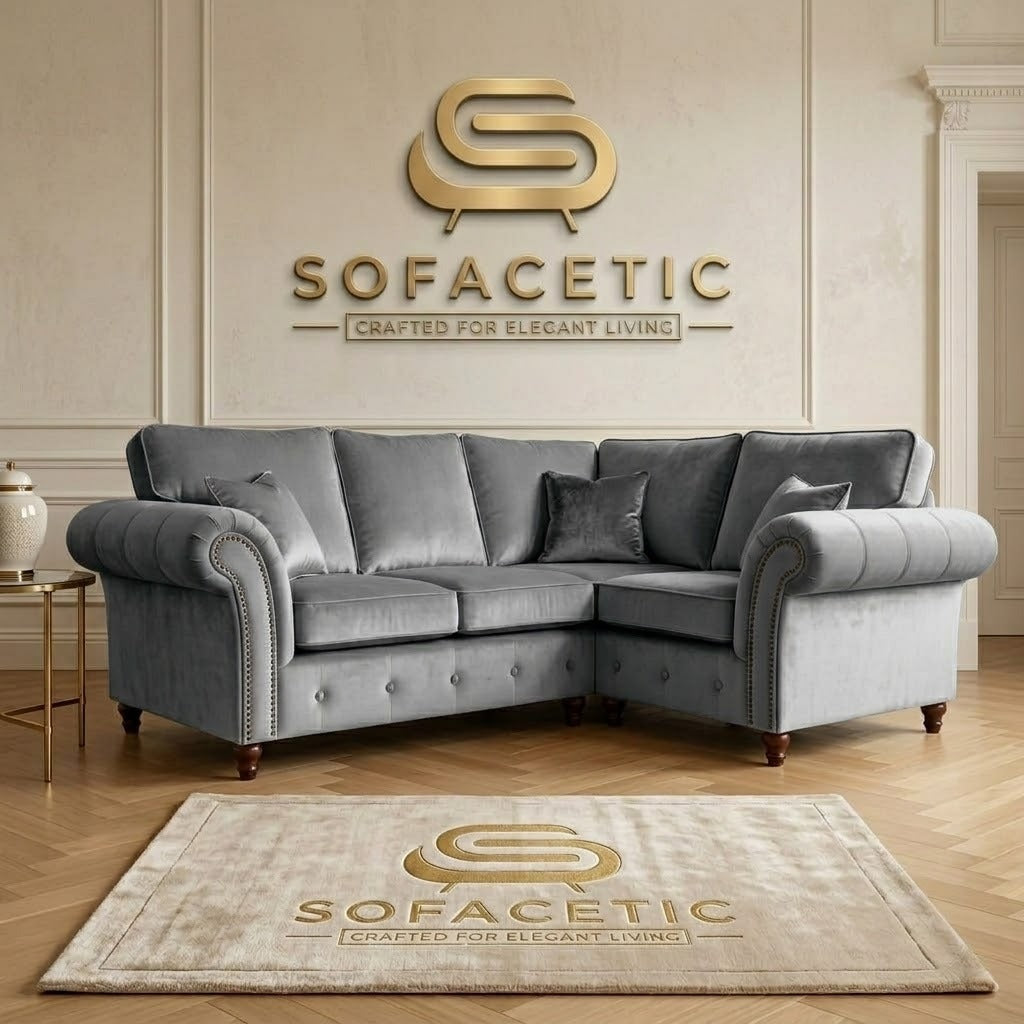 Tanzo Plush velvet Luxury Fabric Sofa