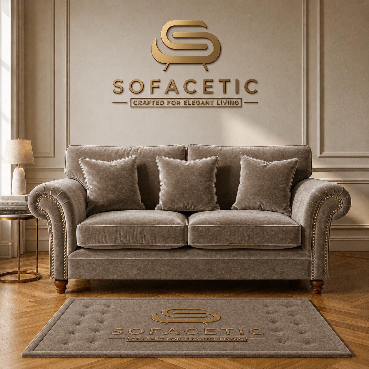 Tanzo Plush velvet Luxury Fabric Sofa