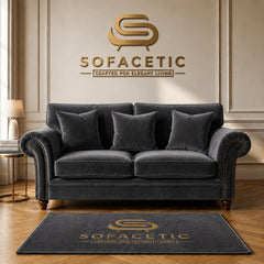 Tanzo Plush velvet Luxury Fabric Sofa