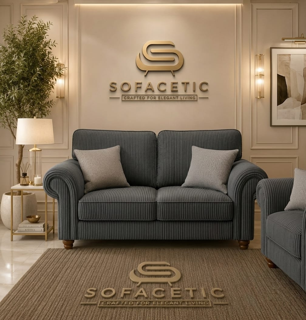 Tanzo Jumbo Cord Luxury Fabric Sofa