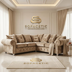 Tanzo Crush velvet Luxury Fabric Sofa