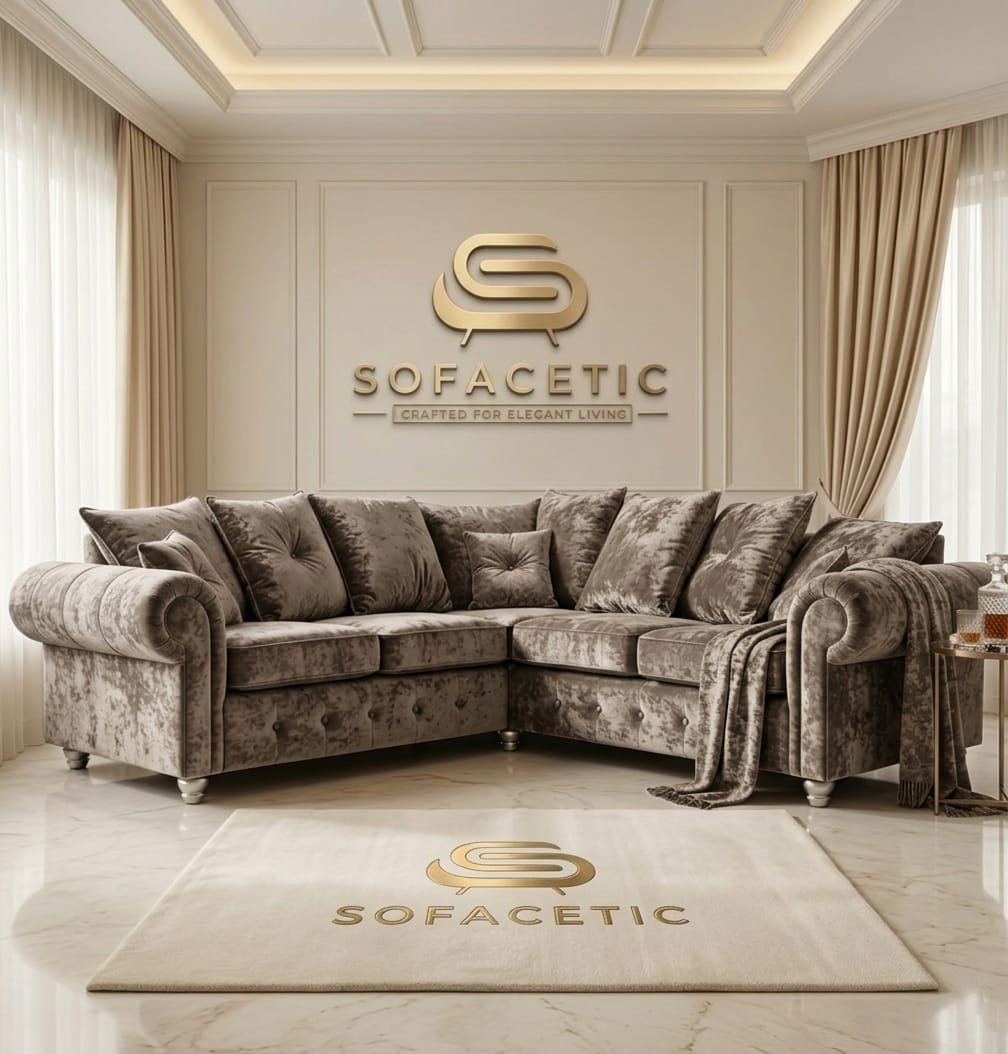 Tanzo Crush velvet Luxury Fabric Sofa