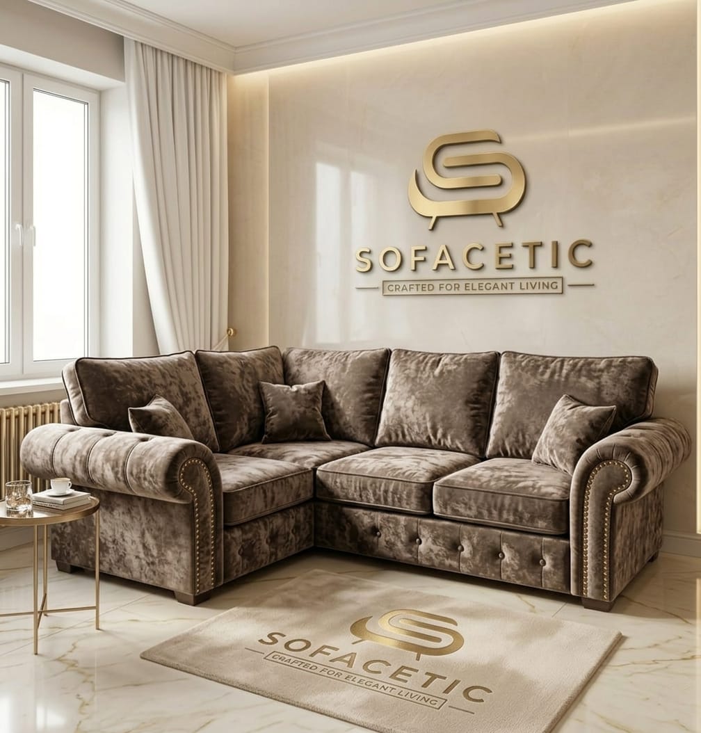 Tanzo Crush velvet Luxury Fabric Sofa