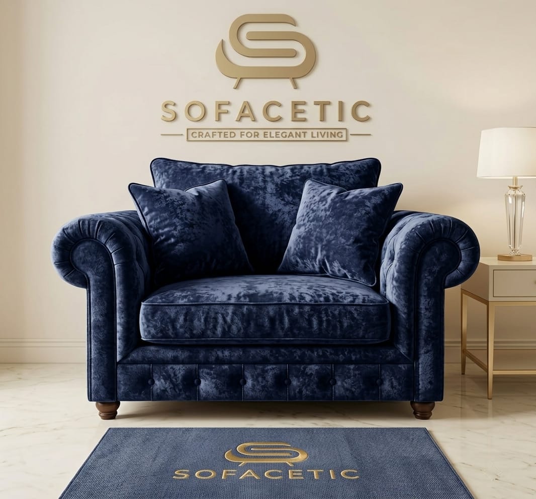 Tanzo Crush velvet Luxury Fabric Sofa