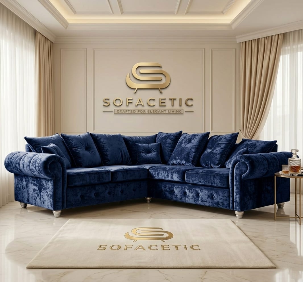 Tanzo Crush velvet Luxury Fabric Sofa