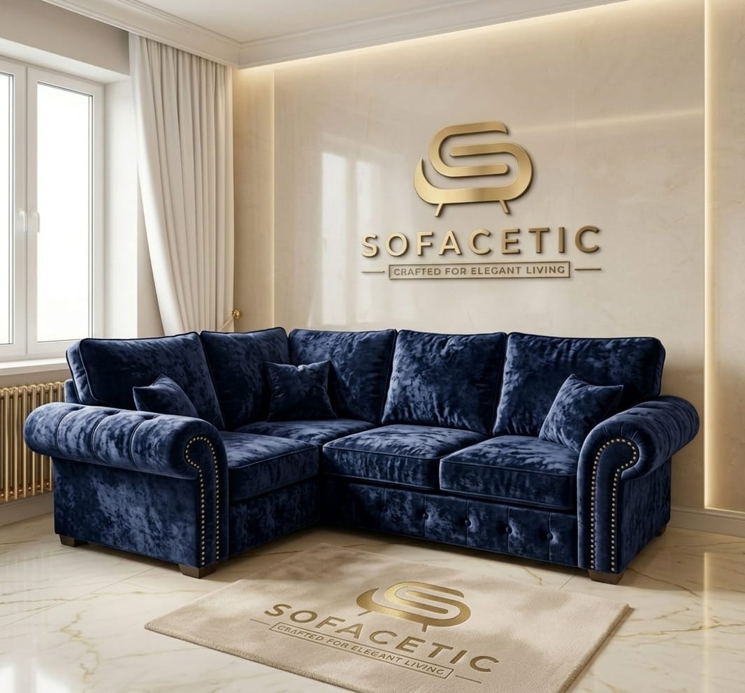 Tanzo Crush velvet Luxury Fabric Sofa