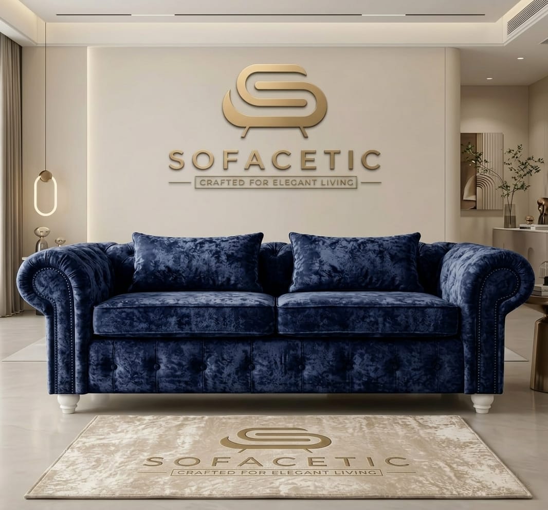 Tanzo Crush velvet Luxury Fabric Sofa