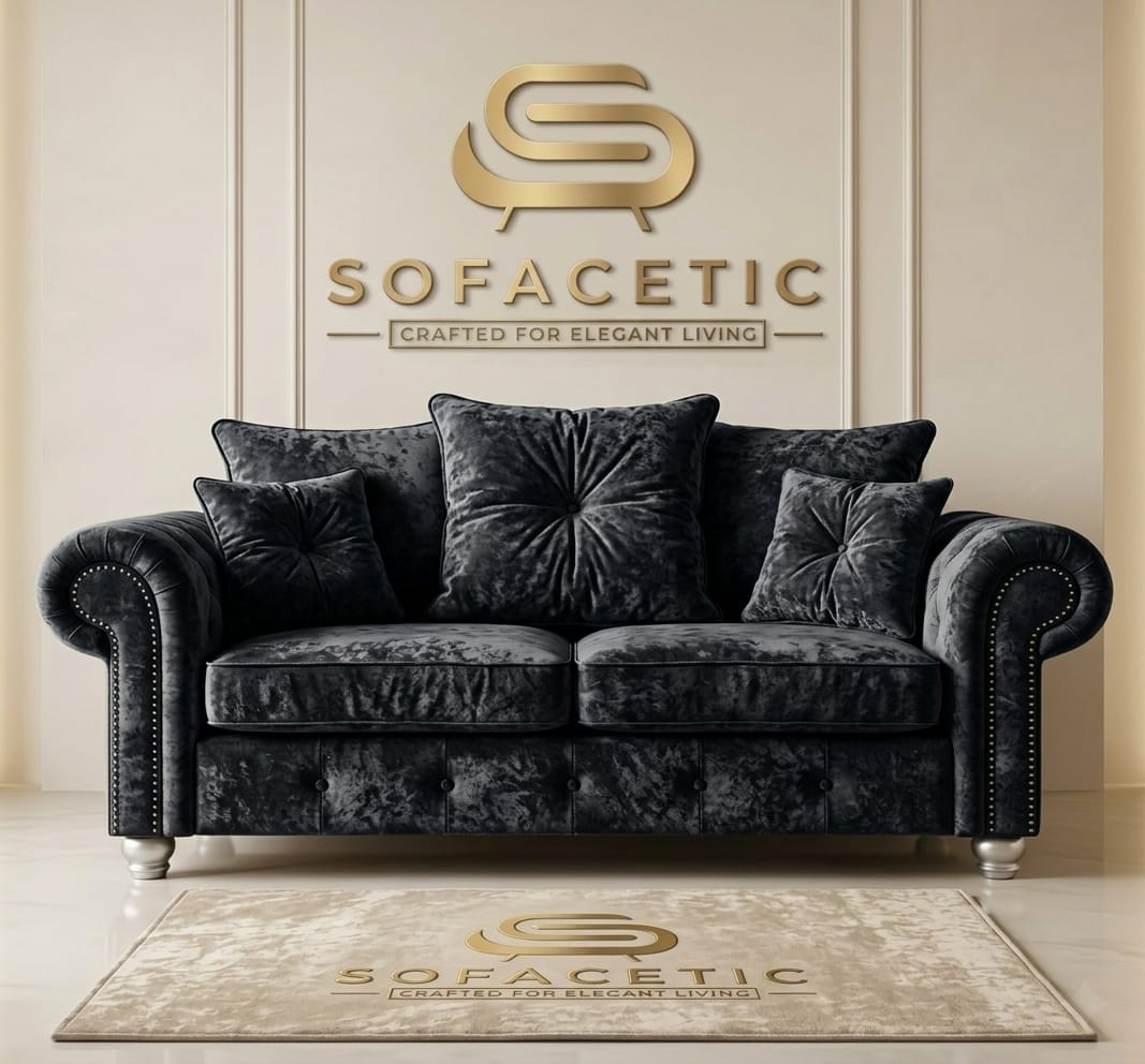 Tanzo Crush velvet Luxury Fabric Sofa