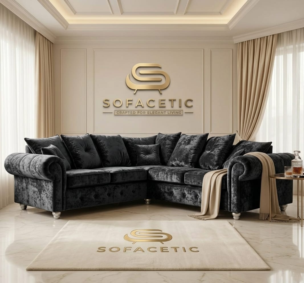 Tanzo Crush velvet Luxury Fabric Sofa
