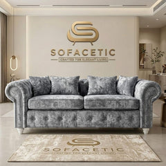 Tanzo Crush velvet Luxury Fabric Sofa