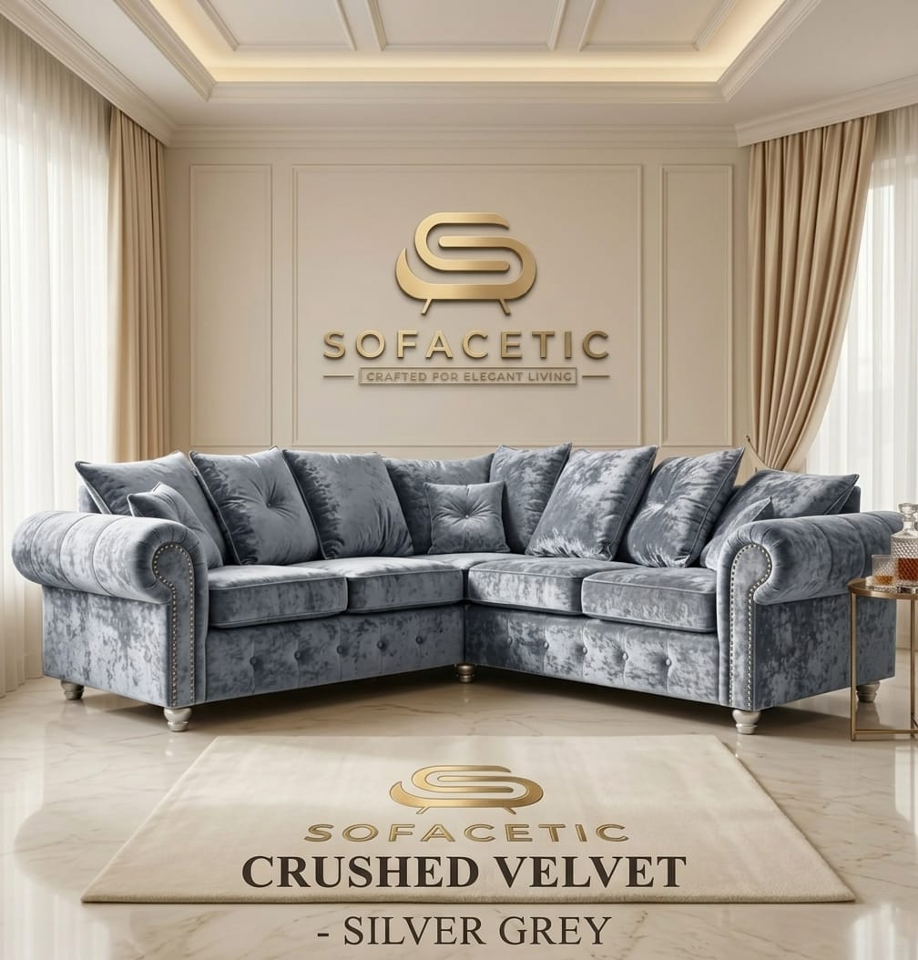 Tanzo Crush velvet Luxury Fabric Sofa