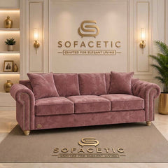 Olympia Ashwin Plush velvet Sofa Set