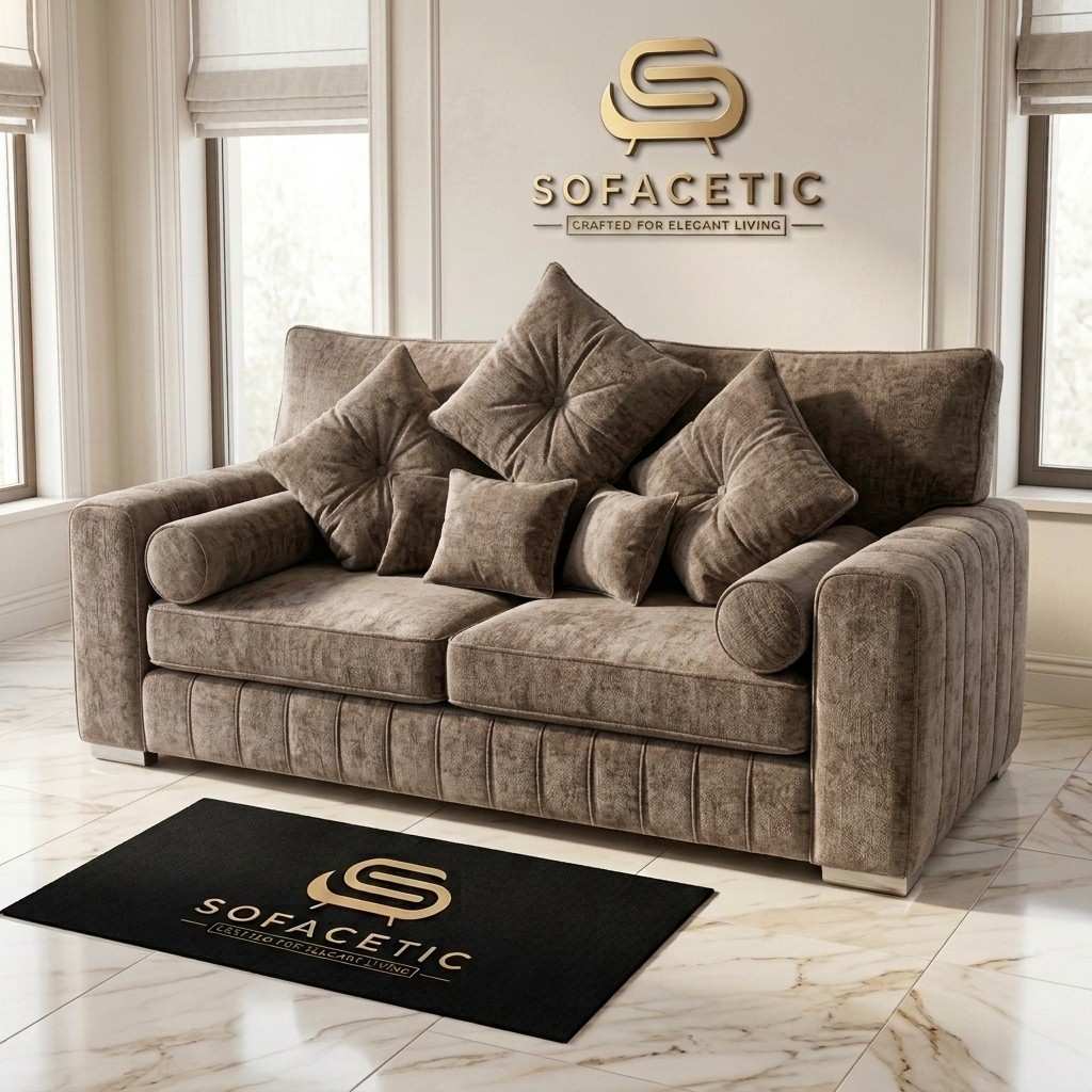 Lilly Chenille Fabric Luxury Sofa Set