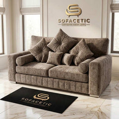 Lilly Chenille Fabric Luxury Sofa Set