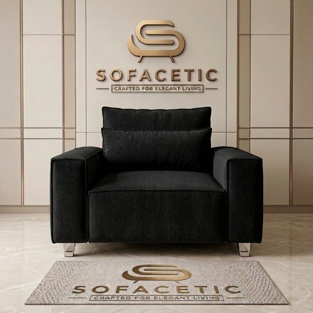 Salon Chenille Fabric  Sofa