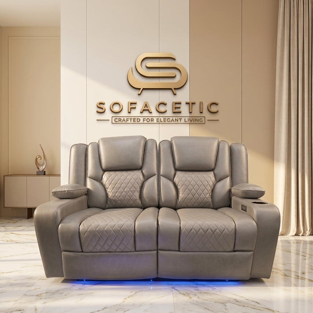 Orlando Recliner Sofa Grey Set