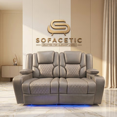 Orlando Recliner Sofa Grey Set