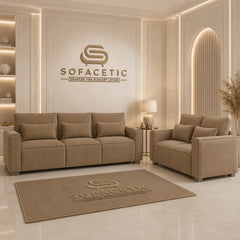 Sleefy Jumbo Cord Comfort Sofa Set