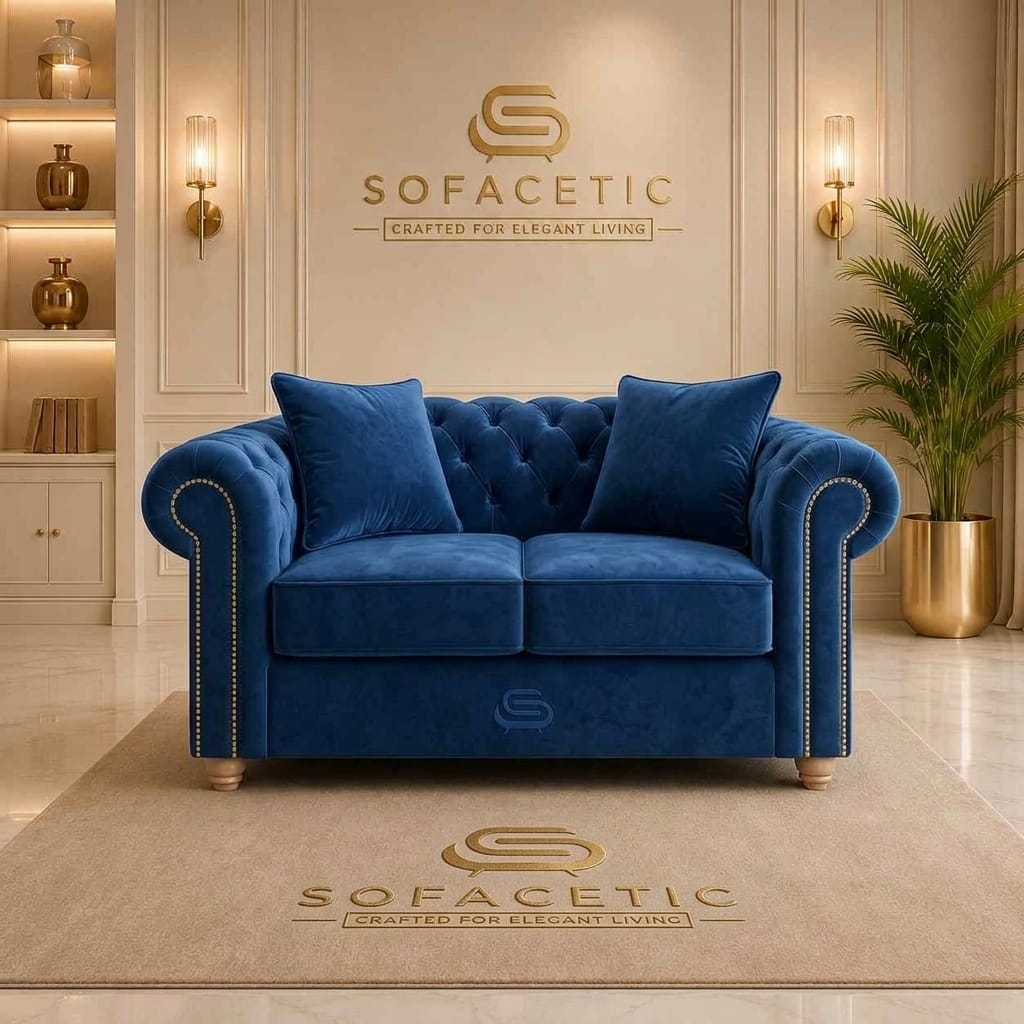 Olympia Ashwin Plush velvet Sofa Set