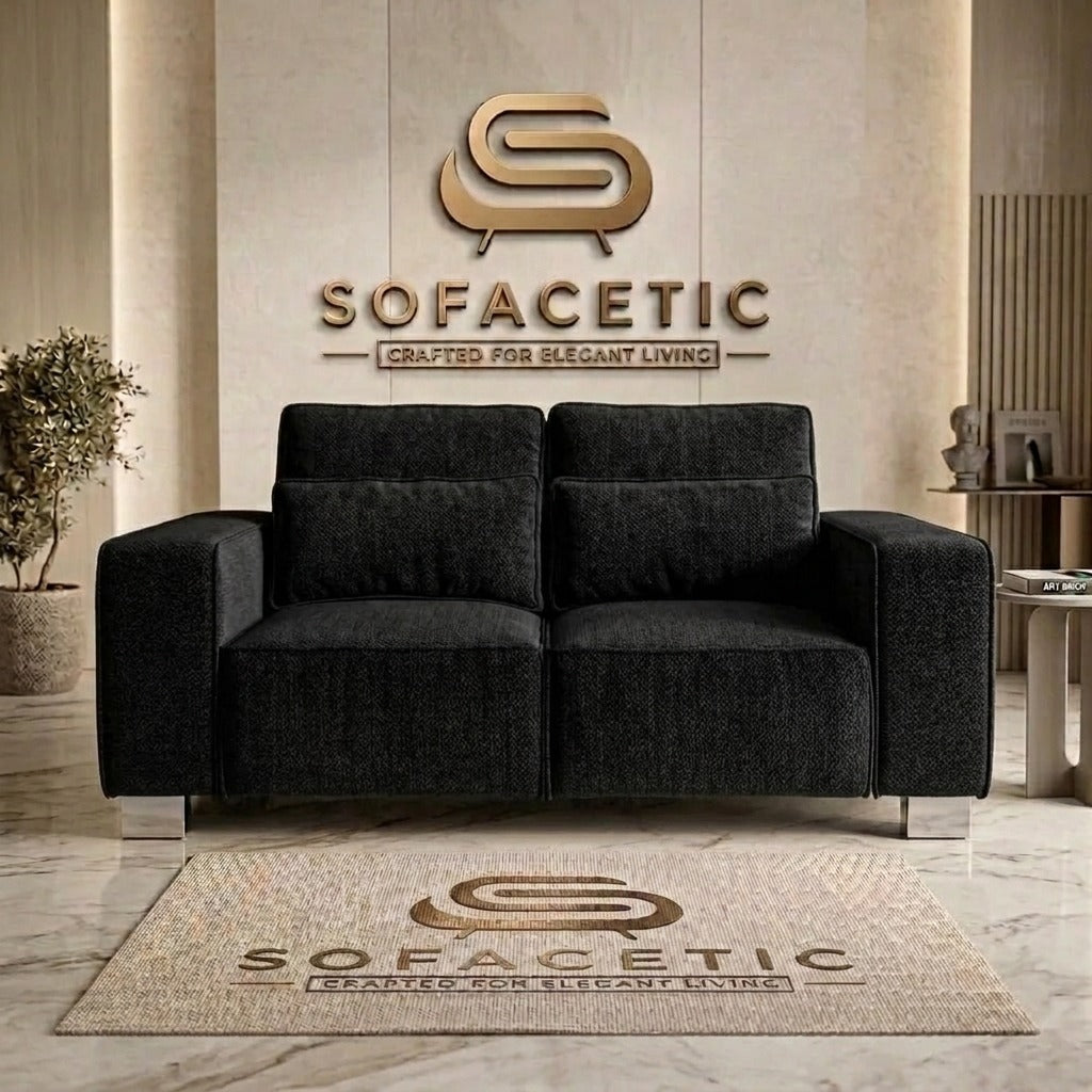 Salon Chenille Fabric  Sofa