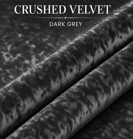 Crush Velvet Dark Grey