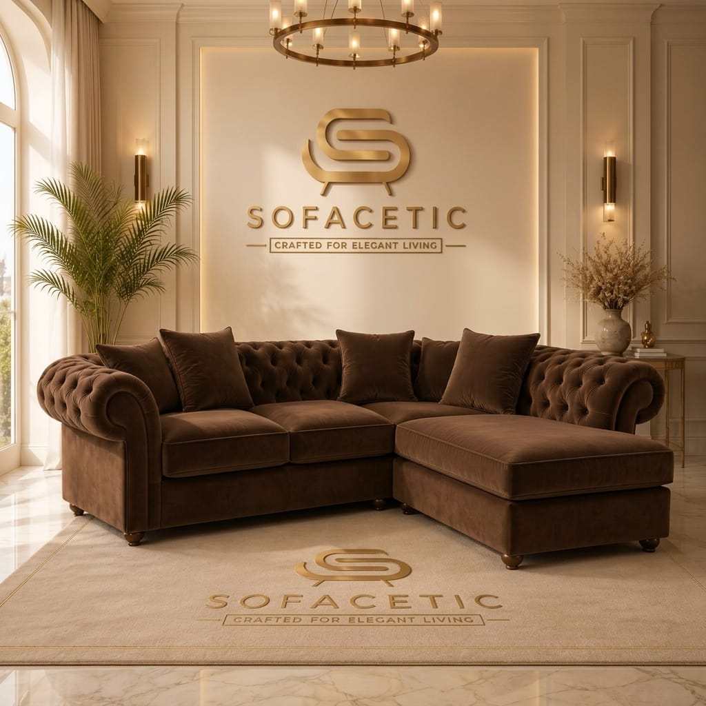 Nicole Plush velvet  Luxury Sofa Set