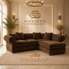 Nicole Plush velvet  Luxury Sofa Set