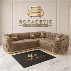 Madrid Plush Velevt Chesterfield Sofa Set
