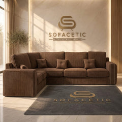 Ruby Alaska Jumbo cord Sofa Set