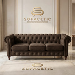 Olympia Chesterfield  Plush velvet Sofa Set