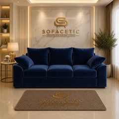 Dino Plush Velvet Modern Sofa Set