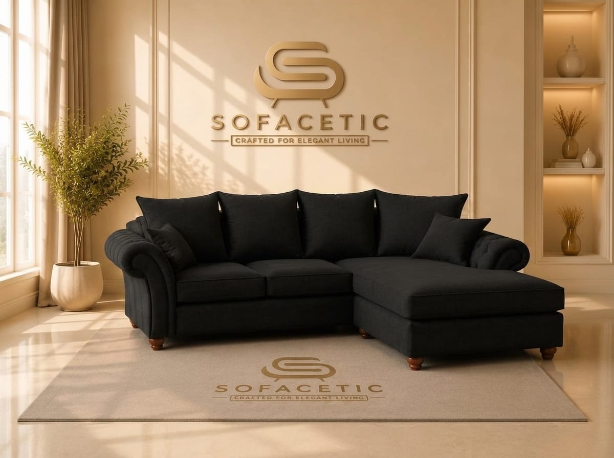 Nicole Naple Fabric Luxury Sofa Set