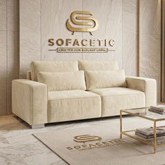 Salon Plush Velvet Sofa