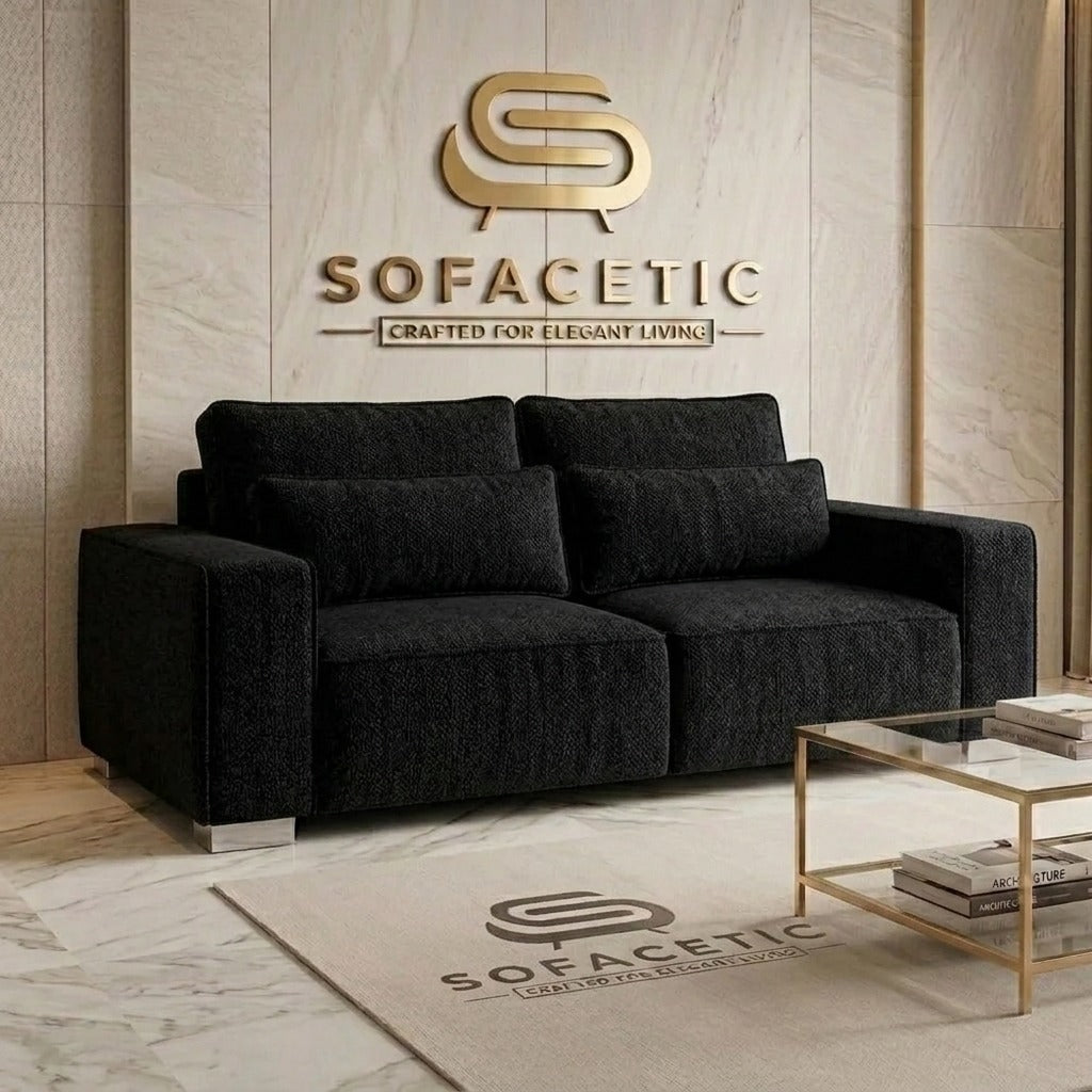 Salon Chenille Fabric  Sofa
