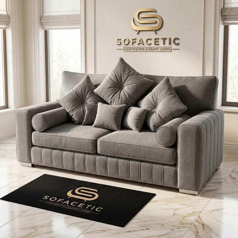 Lilly Chenille Fabric Luxury Sofa Set