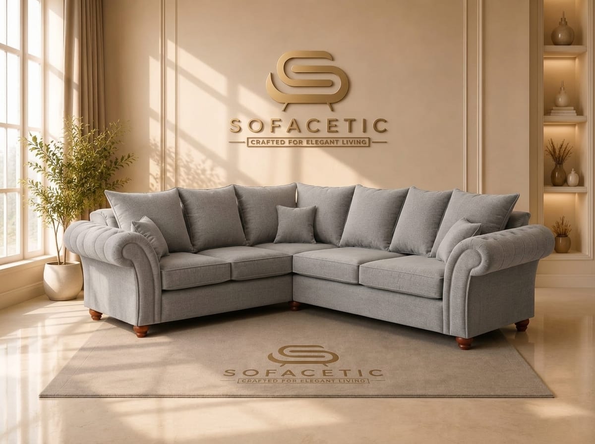 Nicole Naple Fabric Luxury Sofa Set