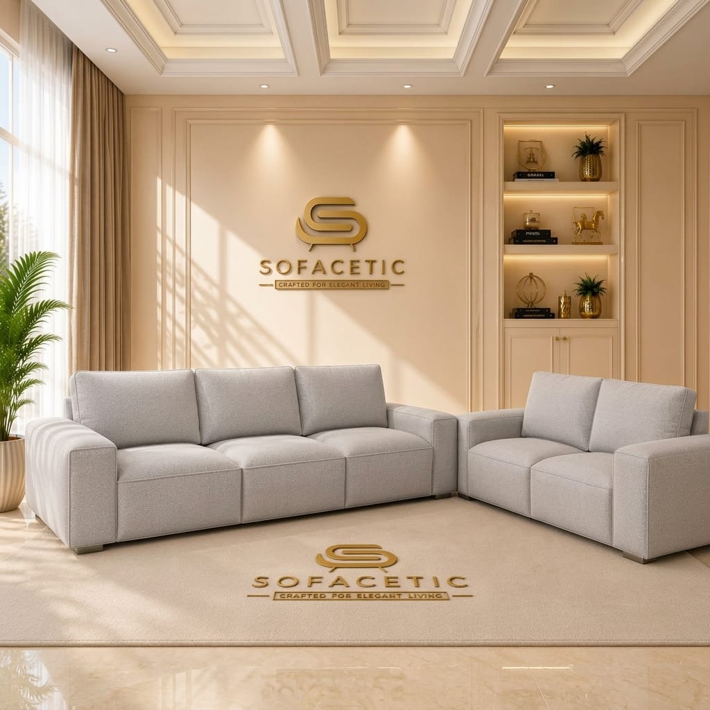Salon Naples Fabric Sofa