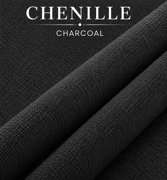 Chenile Charcoal  Color