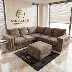 Lilly Chenille Fabric Luxury Sofa Set