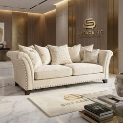 Harrison Juxon Plush velvet Sofa Set