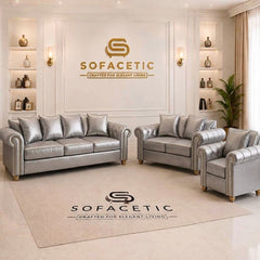 Olympia Ashwin Plush velvet Sofa Set