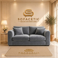 Rivo Plush  Velvet Fabric Sofa Set