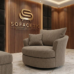 Juxen Jumbo Cord Designer Sofa Set