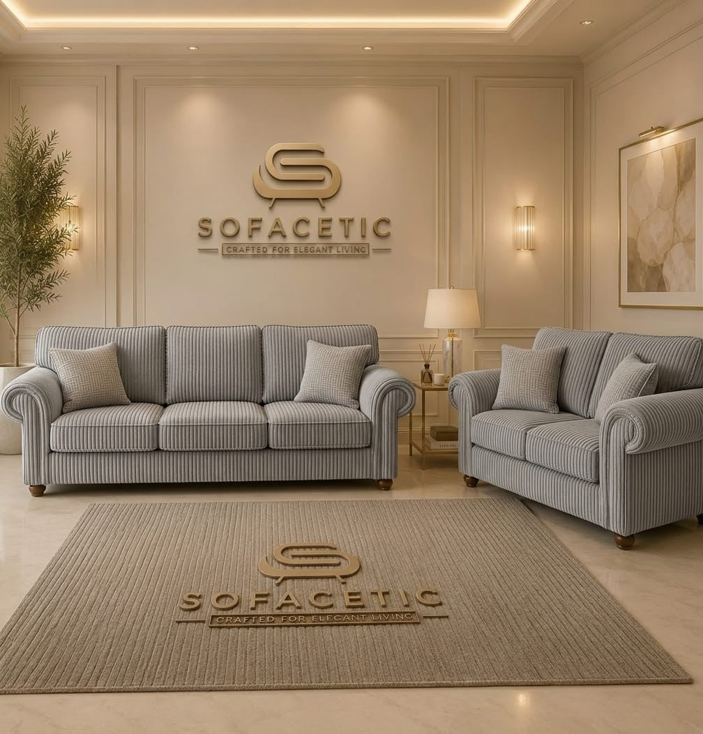 Tanzo Jumbo Cord Luxury Fabric Sofa