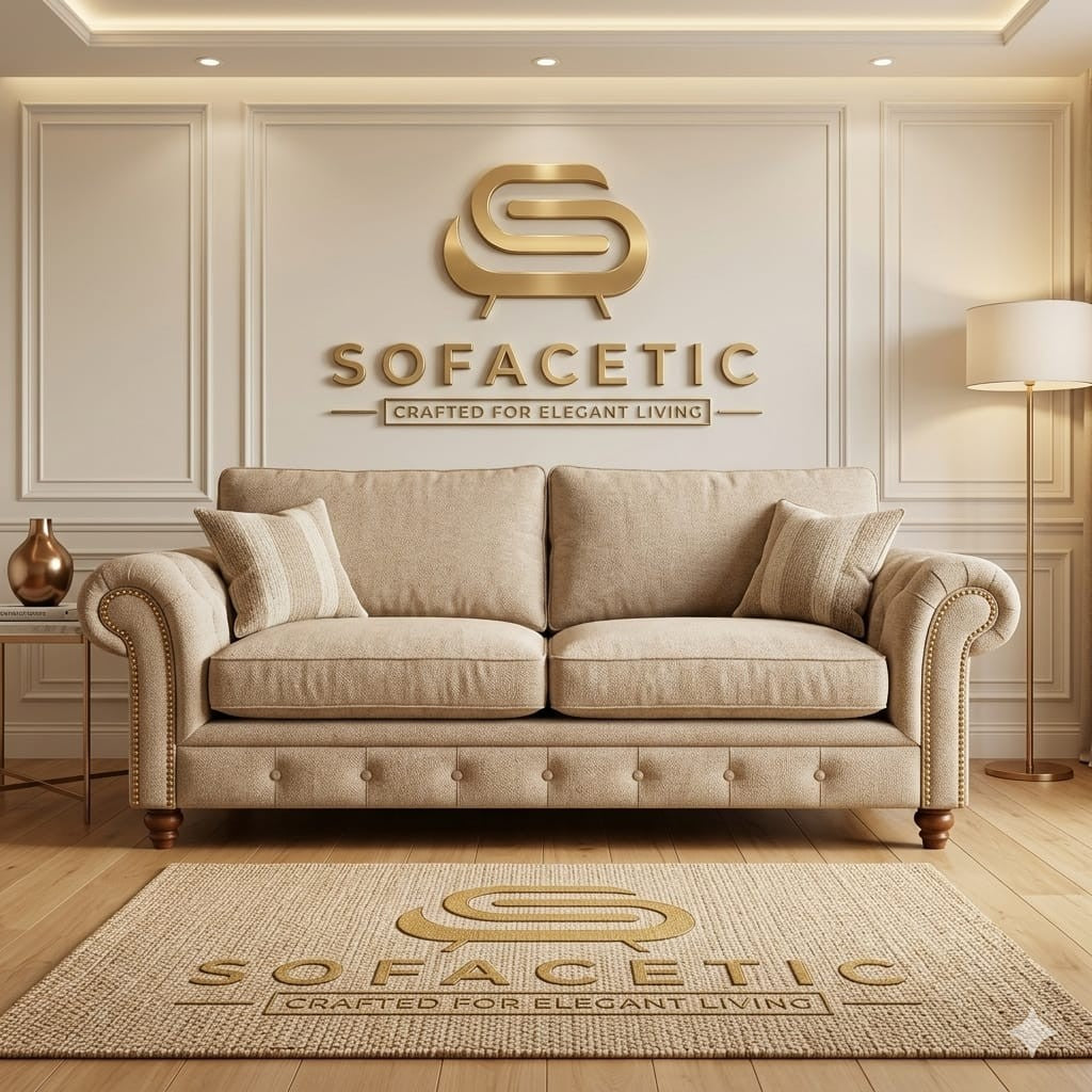 Tanzo Chenile Luxury Fabric Sofa