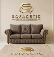 Monzi Chenille Contemporary Sofa Set