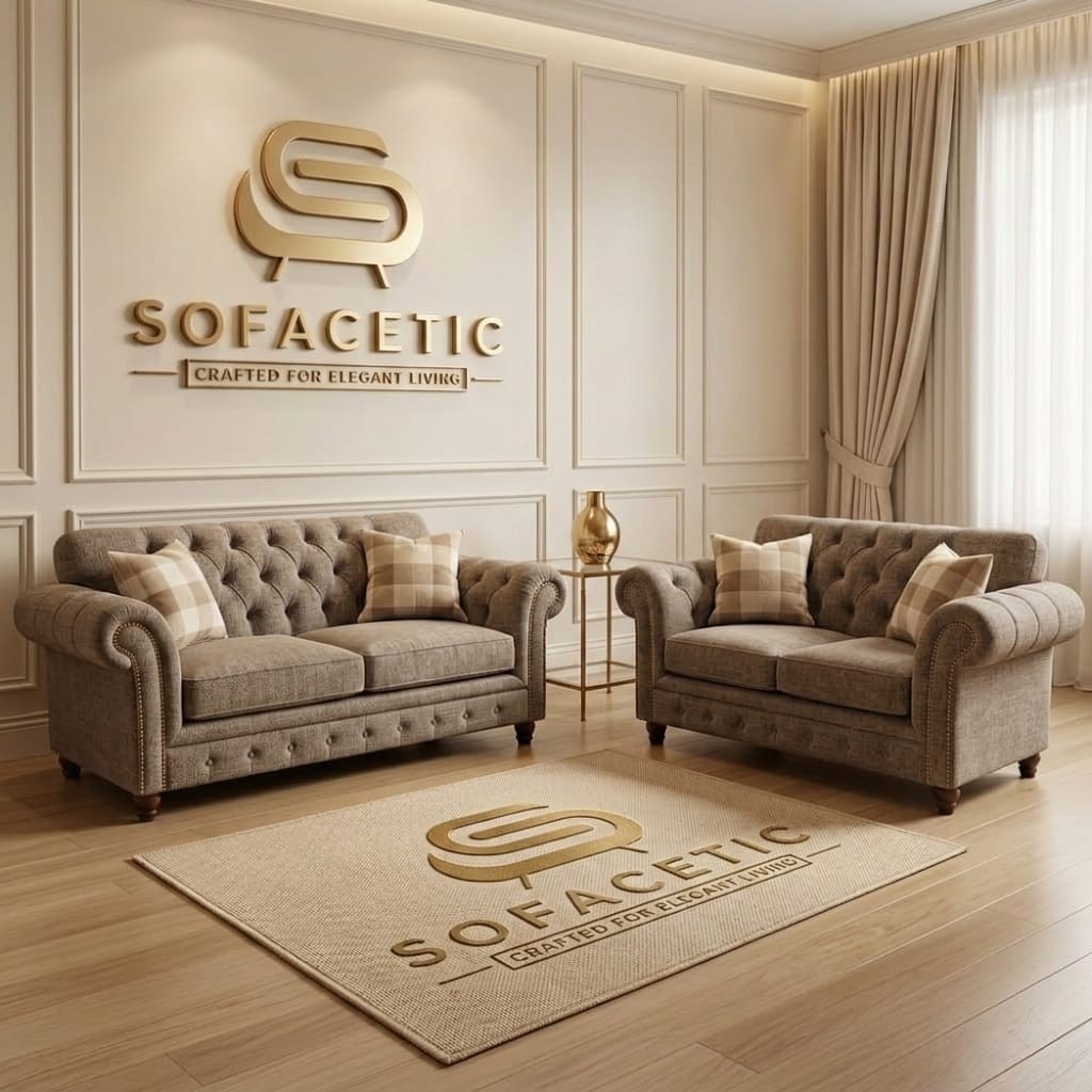 Tanzo Chenile Luxury Fabric Sofa