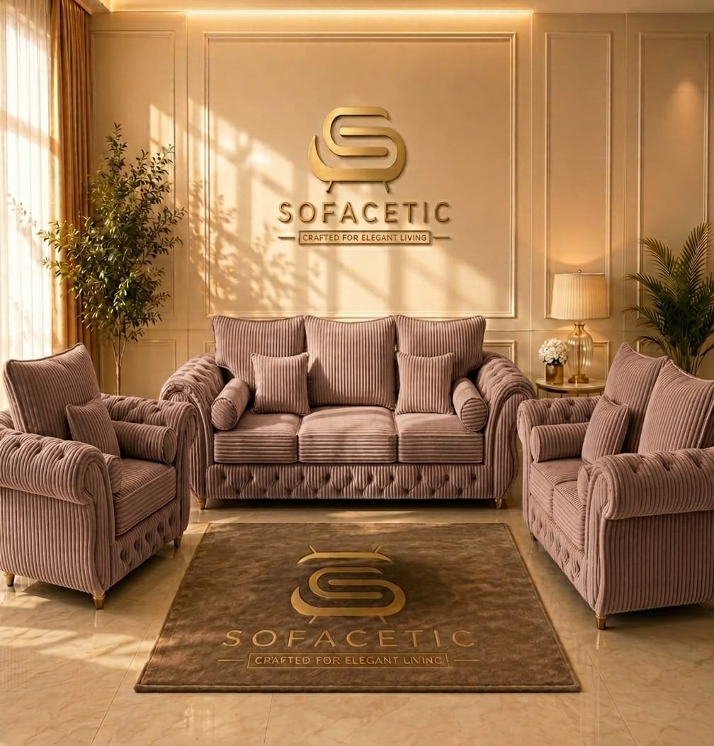 Malibu Jumbo Cord Sofa Set