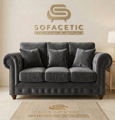 Monzi Crush velvet  Contemporary Sofa Set