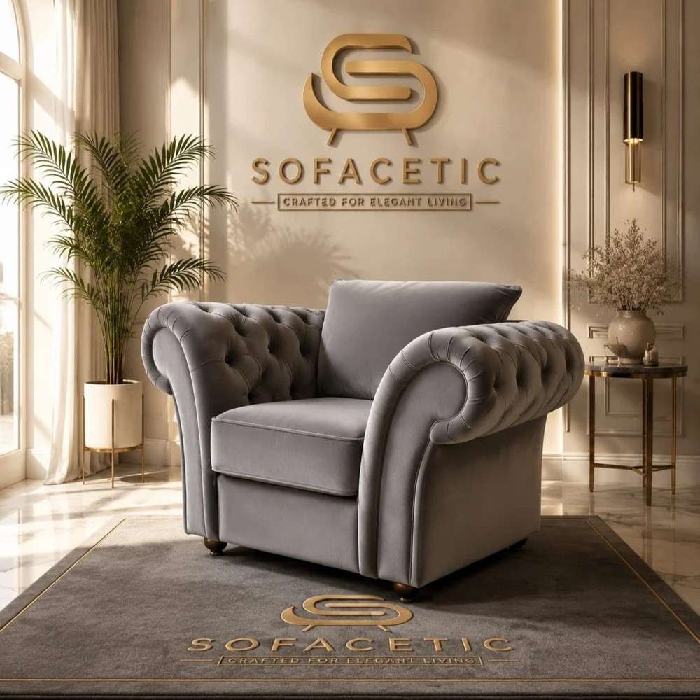 Nicole Plush velvet  Luxury Sofa Set